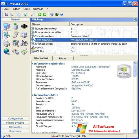 Ekraanipilt PC Wizard Windows 7