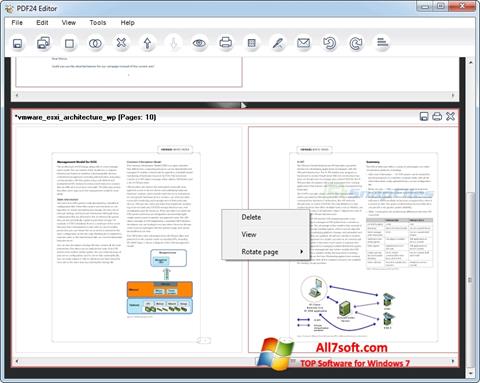 Ekraanipilt PDF24 Creator Windows 7