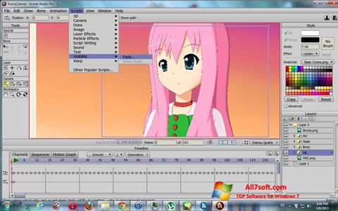 Ekraanipilt Anime Studio Windows 7