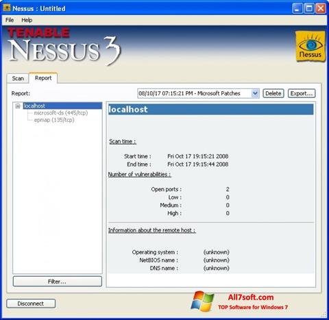Ekraanipilt Nessus Windows 7