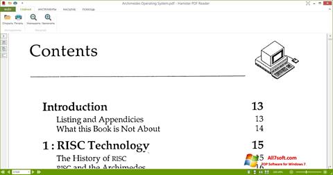 Ekraanipilt Hamster PDF Reader Windows 7