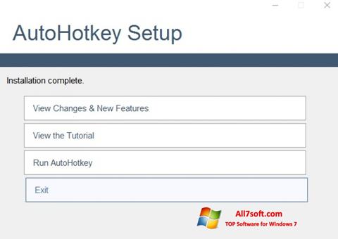 Ekraanipilt AutoHotkey Windows 7