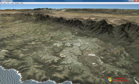 Ekraanipilt NASA World Wind Windows 7