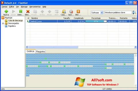 Ekraanipilt FlashGet Windows 7